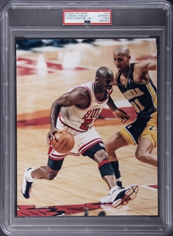 1990s Stephen Green/Time-Life Original Type 1 Michael Jordan/Reggie Miller Photograph - PSA Authentic